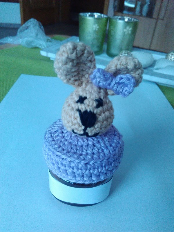 haselnusscreme Glas Hase