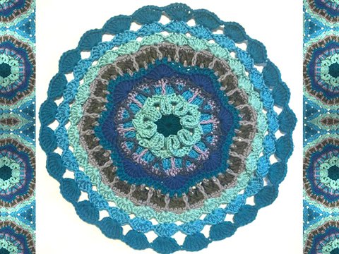 Blaues Mandala
