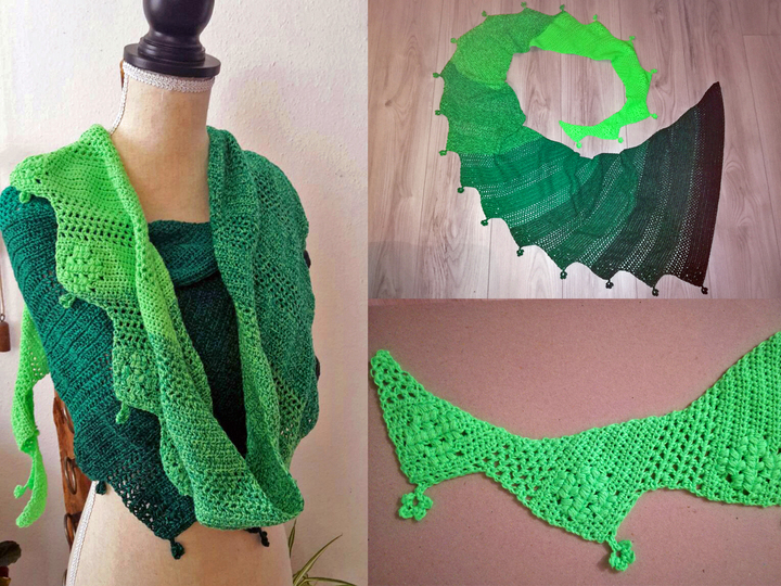 Crochet pattern: Dragon Tail "Lucky Rea"