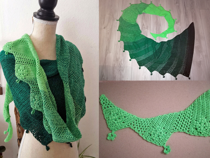 Crochet pattern: Dragon Tail "Lucky Rea"