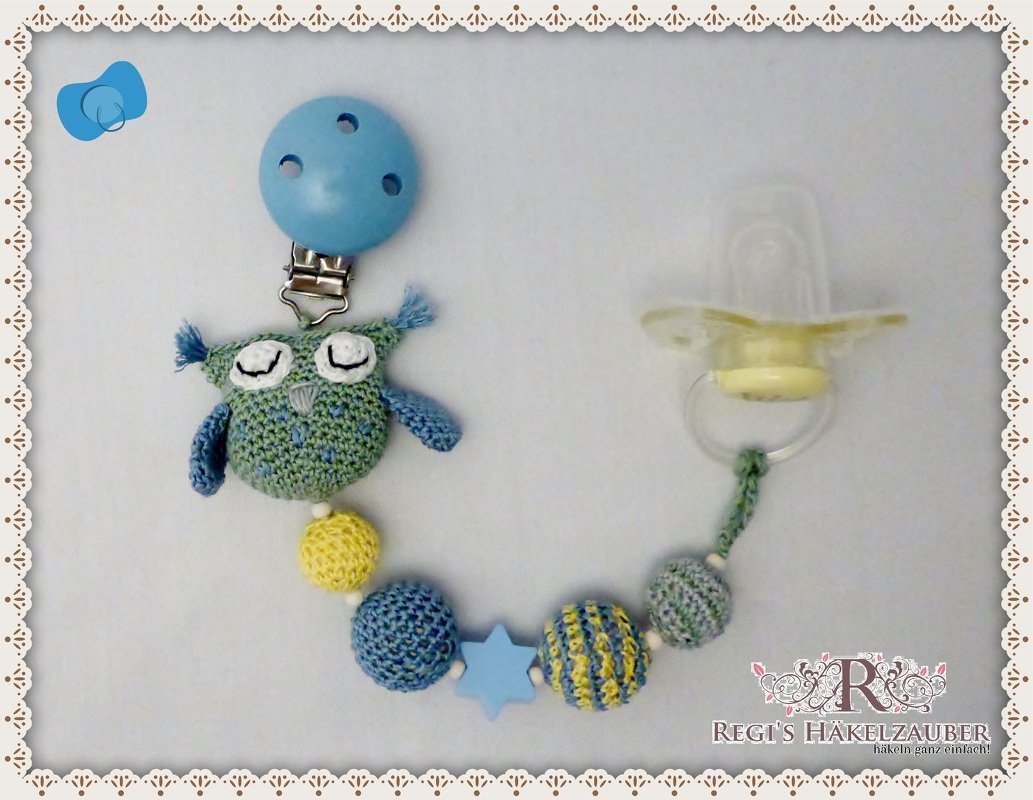 Schnuller-Kette Eule Elli