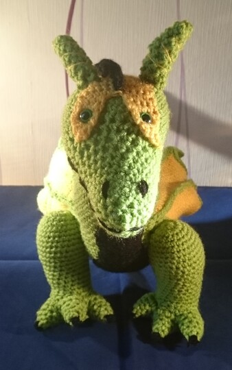 Grüner Drache Amigurumi