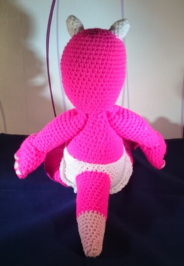 Amigurumi Baby Drache Pink