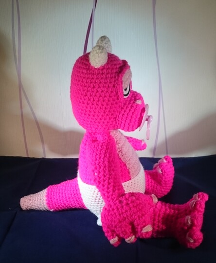 Amigurumi Baby Drache Pink
