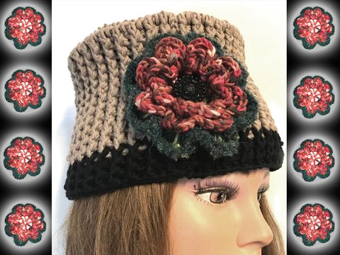 Fescher Damenhut mit Blume