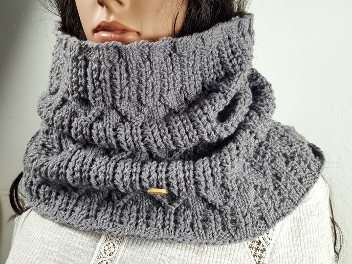 102 Strickanleitung Schal Schlauchschal Häuser