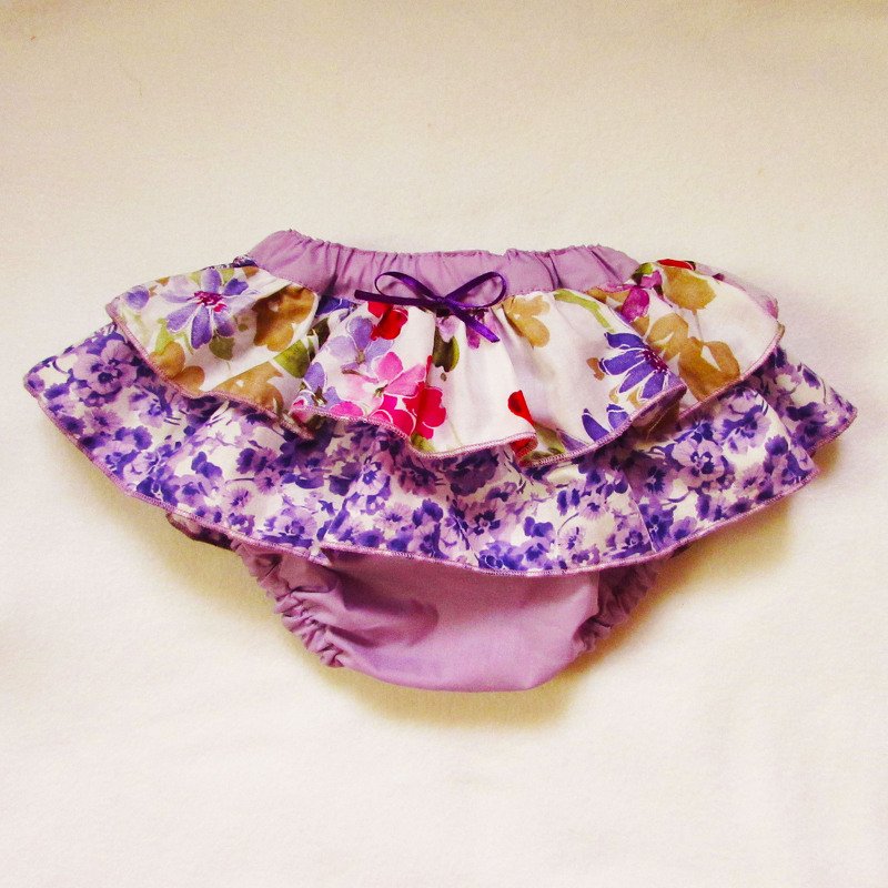 Ruffle Skirt Diaper  Nappy Cover, size 3: 3-6 months,  6-12 months, 12-24 months - Image 2