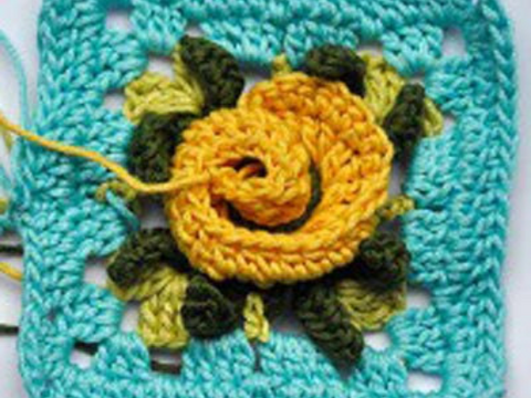 Häkelanleitung * Granny Square “Gelosia”