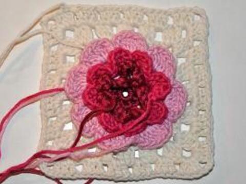 Häkelanleitung * Granny Square "Irische Rose"