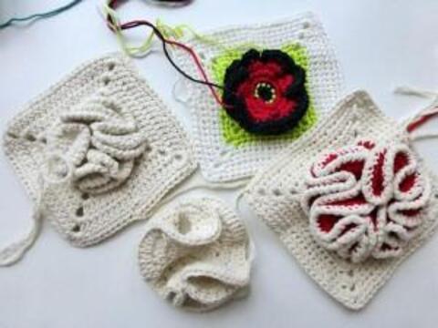 Häkelanleitung * Granny Square "Bobble"