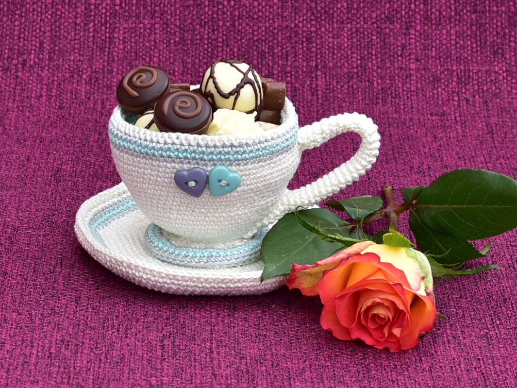 Häkelanleitung, Die Sammeltassen "Das gute Geschirr" Geschenkidee für viele Anlässe! - Bild 4