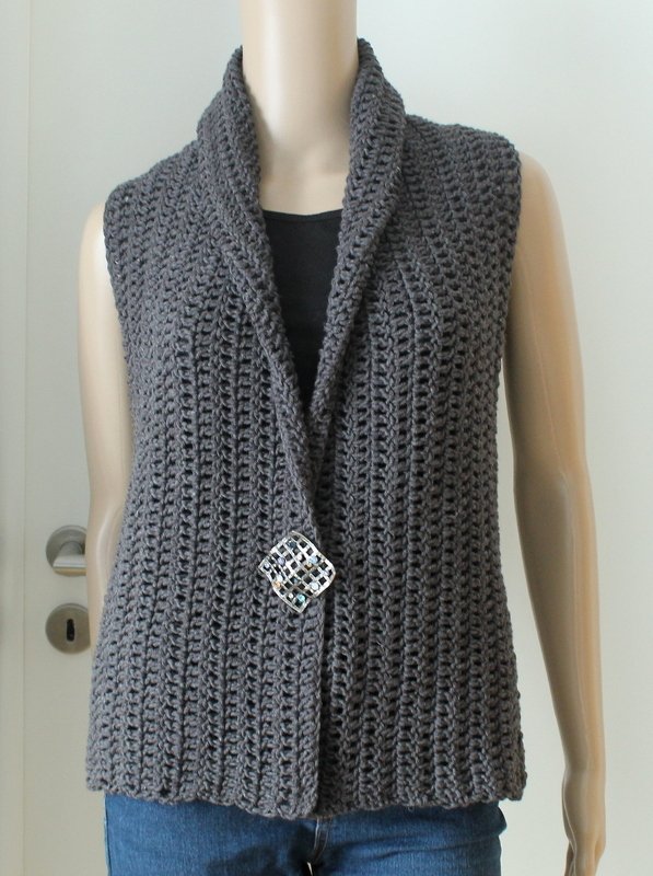 Weste h&auml;keln - Bild 4