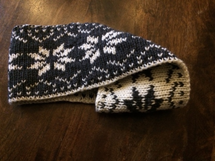 Stirnband zum Wenden, Double face