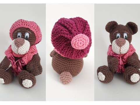 PDF Häkelanleitung Bär Tatjana Wuschel