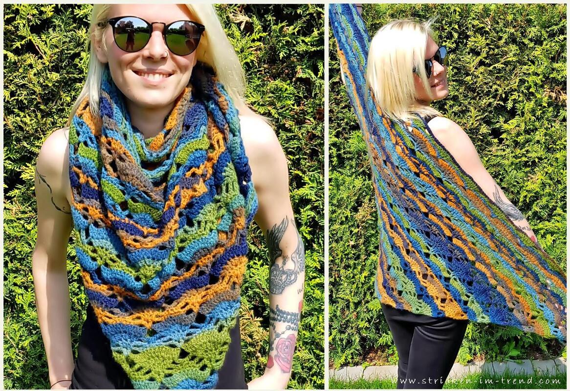 Häkelanleitung für Dreieckstuch | 3-Eckstuch *RUBIN*