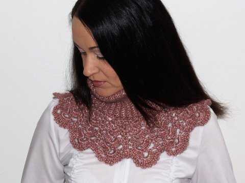 Häkelanleitung Schalkragen