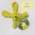 Baby rattle rabbit,crochet rattle for newborn.