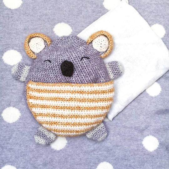 Wärmekissen Polly Koala -  Häkelanleitung