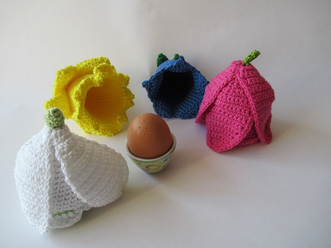 Häkelanleitung Eierwärmer Frühlingsblumen - Bild 2