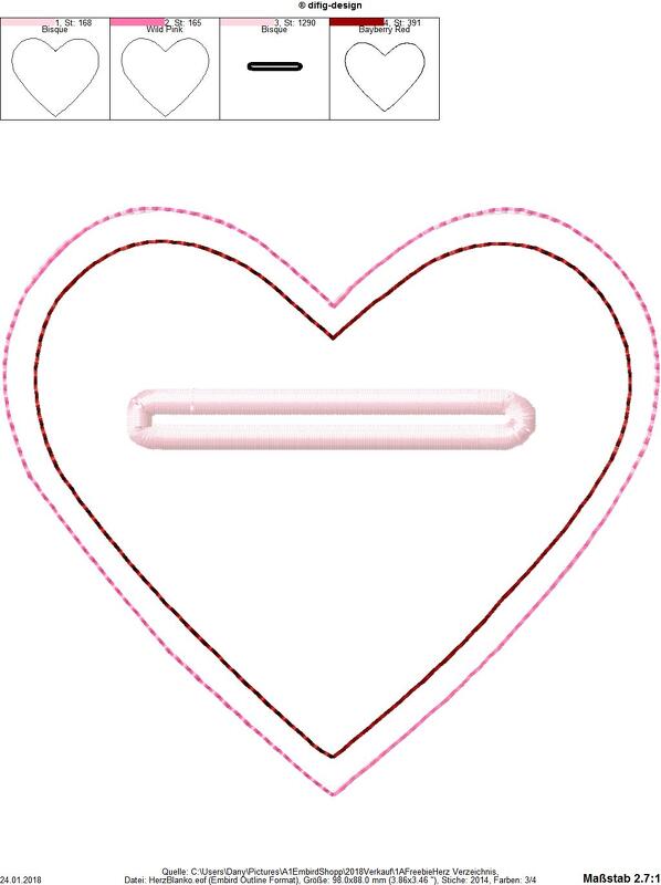 Stickdatei ITH Botschaft des Herzens für den 10x10 Rahmen