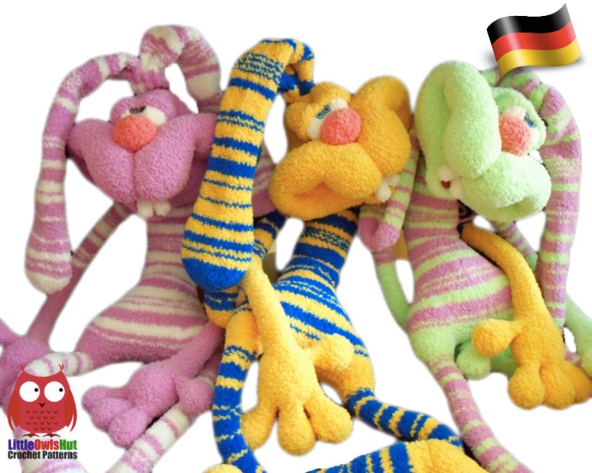 121DE Häkelanleitung Amigurumi Schickimicki-Hase - PDF Pertseva CP