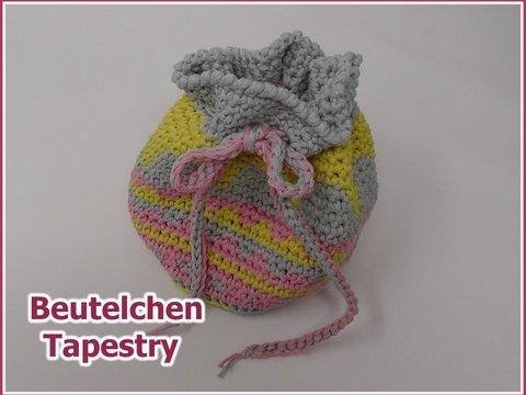 Beutelchen Tapestry Häkeln mit NOBLY von Woolly Hugs