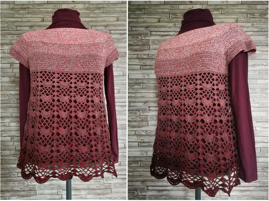 Häkelanleitung Tunika "Susi" Ab. Gr. 32/34