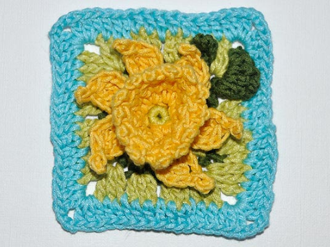 Häkelanleitung * Granny Square “Narcissus”