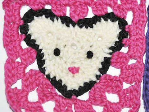 Häkelanleitung * Granny Square “Maus”