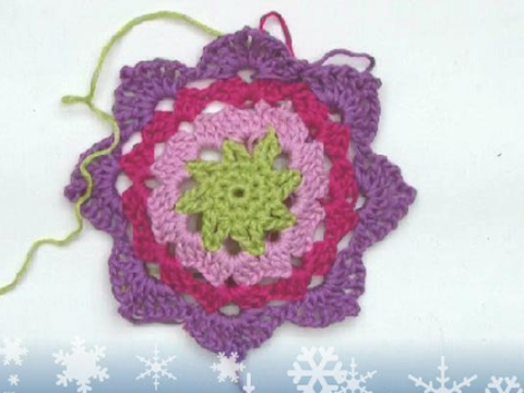 Häkelanleitung * Häkelstern und Granny Square “Estaria”