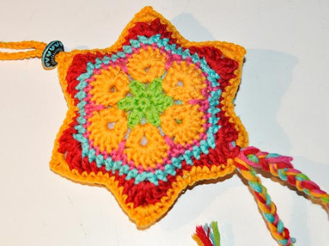 Häkelanleitung * Häkelstern “African Flower”