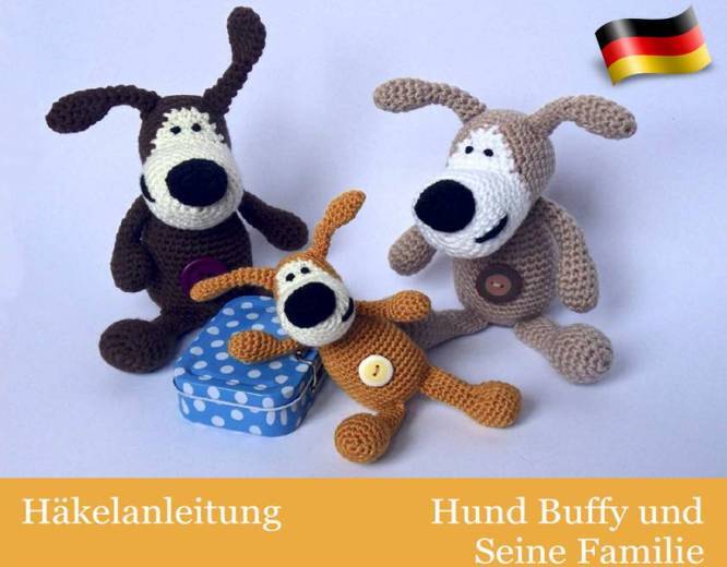Häkelanleitung Hund Buffy - Amigurumi PDF Pertseva CP