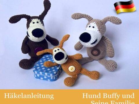 Häkelanleitung Hund Buffy - Amigurumi PDF Pertseva CP