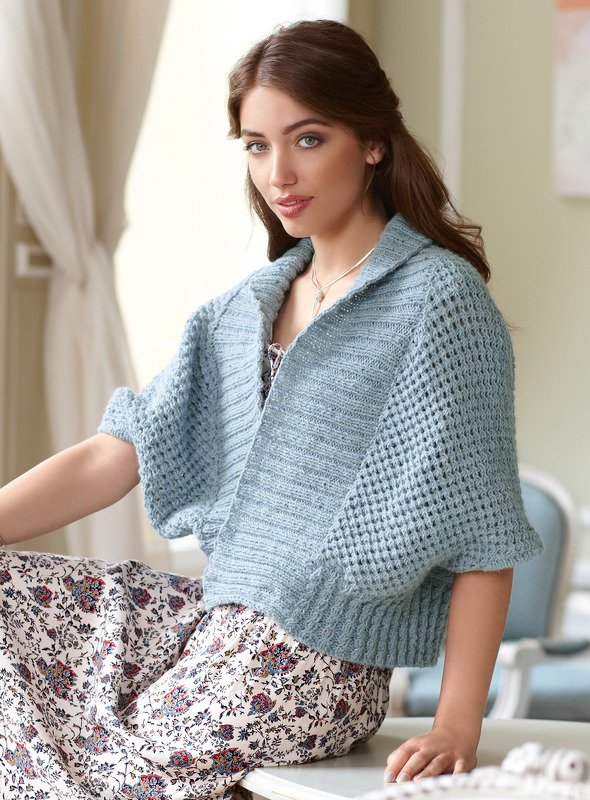 Strickanleitung Kimono-Weste Kamaria