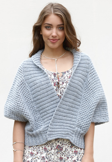 Strickanleitung Kimono-Weste Kamaria