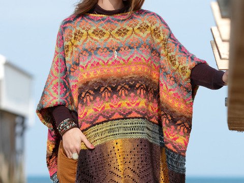 Strickponcho Eldrid
