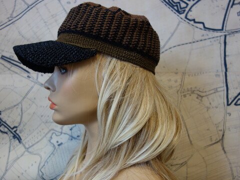 Kappe "Tristar", unisex - Häkelanleitung, Größe anpassbar