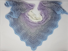 Häkelanleitung Dreieckstuch Glückswelle