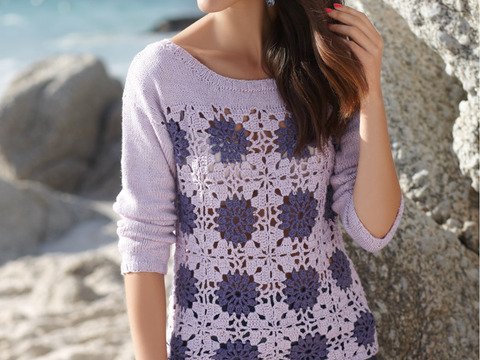 Häkeln + Stricken Pullover Katy