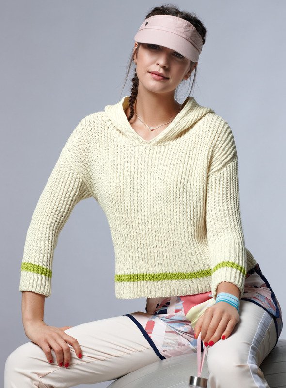 Strickanleitung Kapuzenpullover Sue Hazel