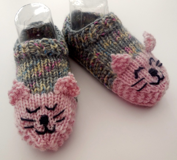 Spar-Set Katzensocken - Hausschuhe - Kinder und Erwachsene - Universalgröße