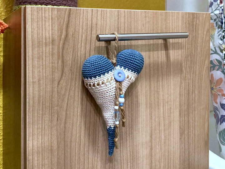 Gerlinde, das knorrige Herz - Häkelanleitung