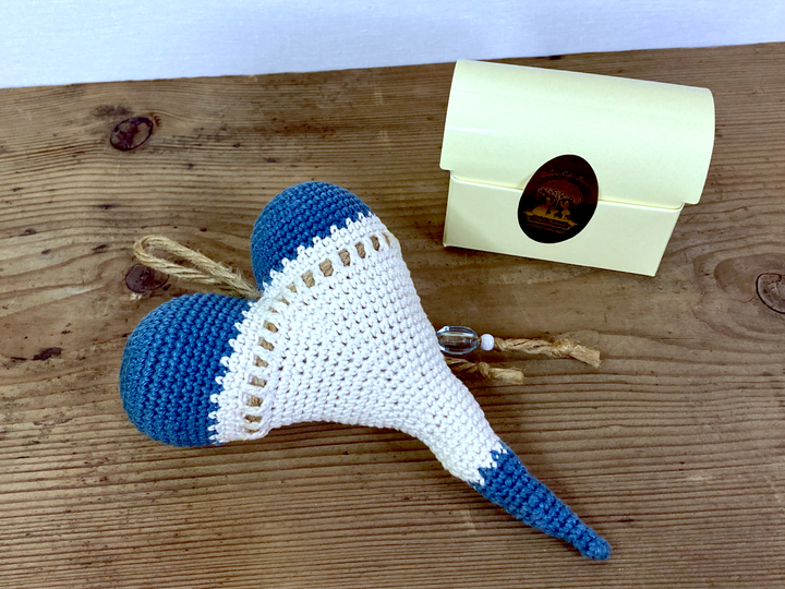 Gerlinde, das knorrige Herz - Häkelanleitung