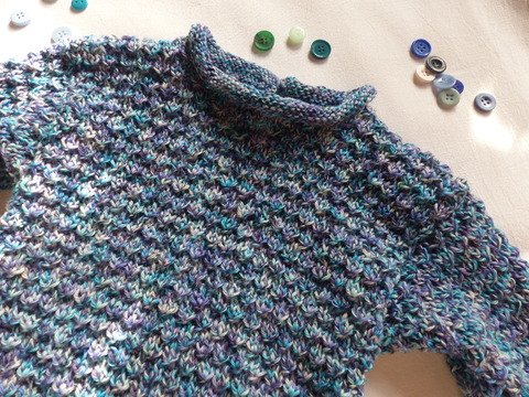 Strickanleitung Babypullover 6 Monate / 9 Monate