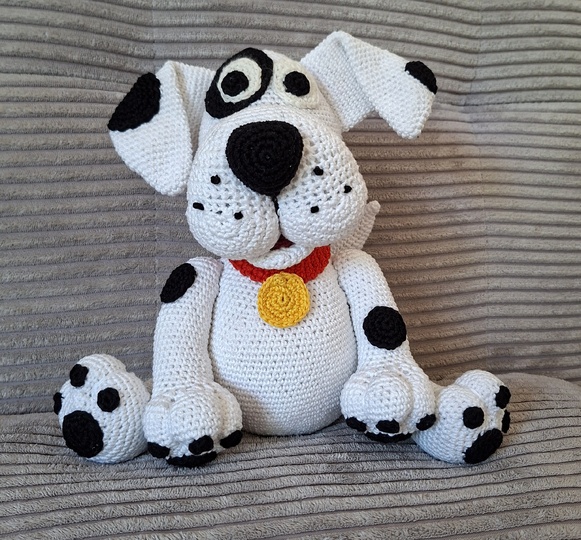Hund Flecki Häkelanleitung – Amigurumi Hund, Deutsch & Englisch