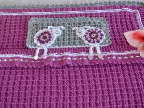 Babydecke * Häkelanleitung * Schäfchen