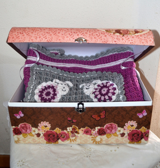 Babydecke * Häkelanleitung * Schäfchen