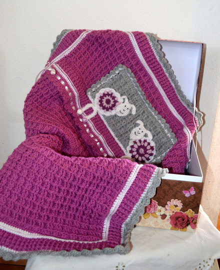 Babydecke * Häkelanleitung * Schäfchen