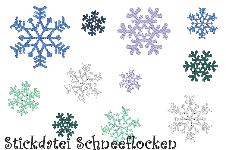 Stickdatei Schneeflocke