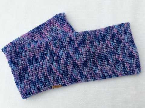 Strickanleitung für Loopschal "Blaue Stunde"